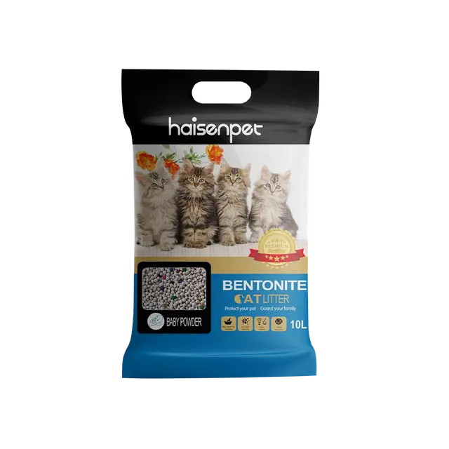 Haisenpet Bentonite Cat Litter Baby Powder 10L Sucipetshop