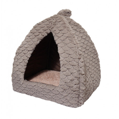 Rosewood Grey and Pink Fleece Pyramid Sucipetshop