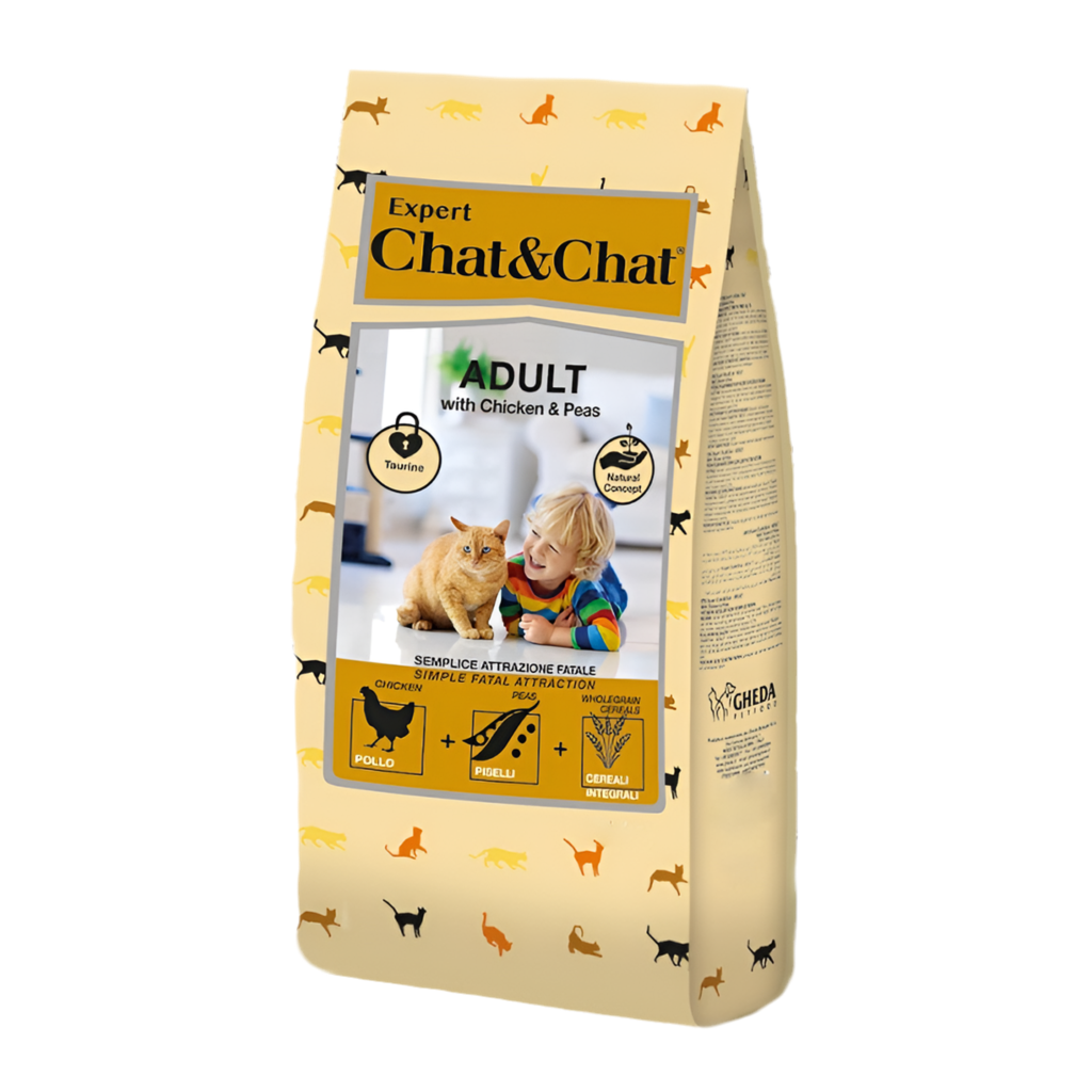 GHEDA- Chat & Chat Adult Cat Food With Chicken & Peas 2kg Sucipetshop
