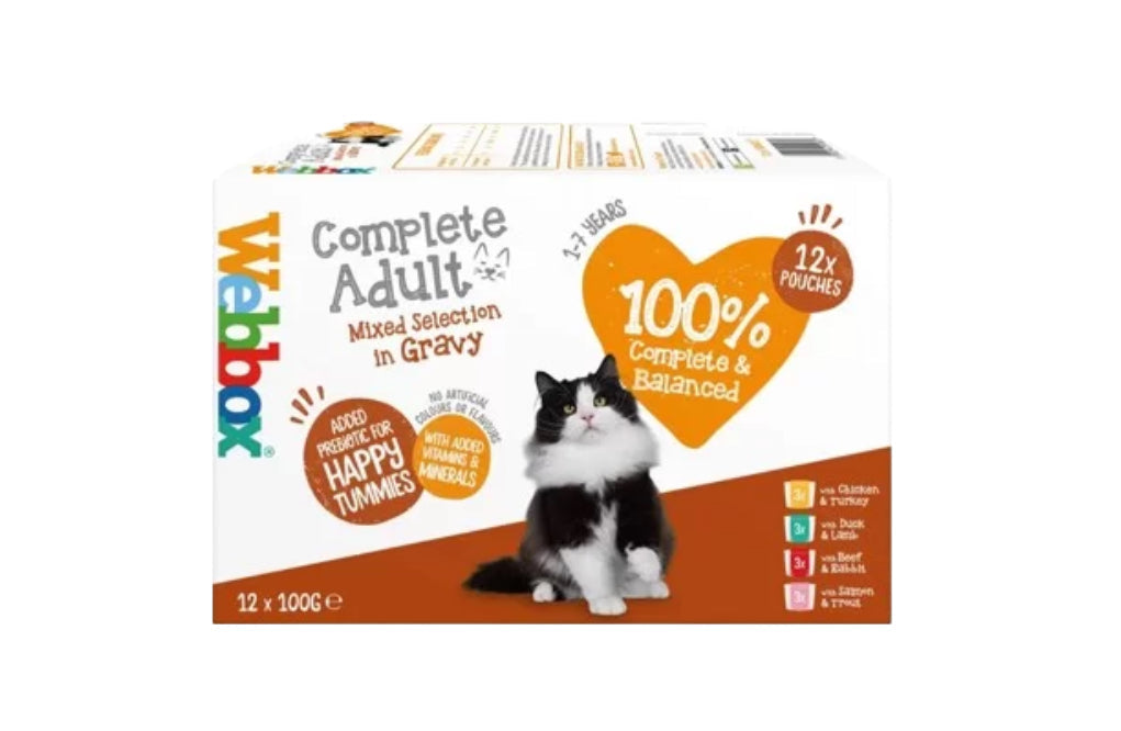 Webbox Complete Adult Mixed Selection in Gravy Wet Cat Food Sucipetshop