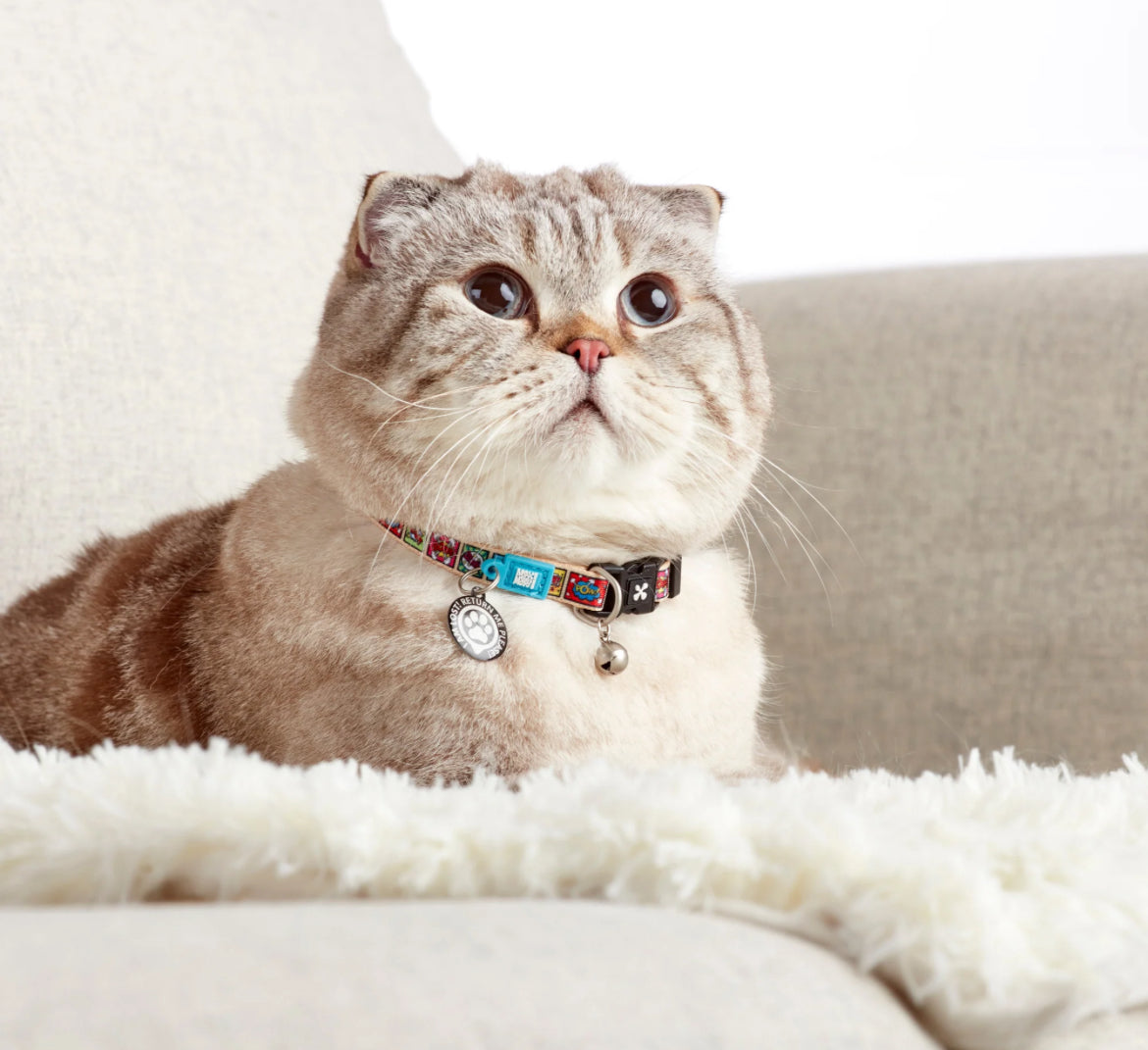 Max & Molly Smart ID Cat Collar Comic Sucipetshop