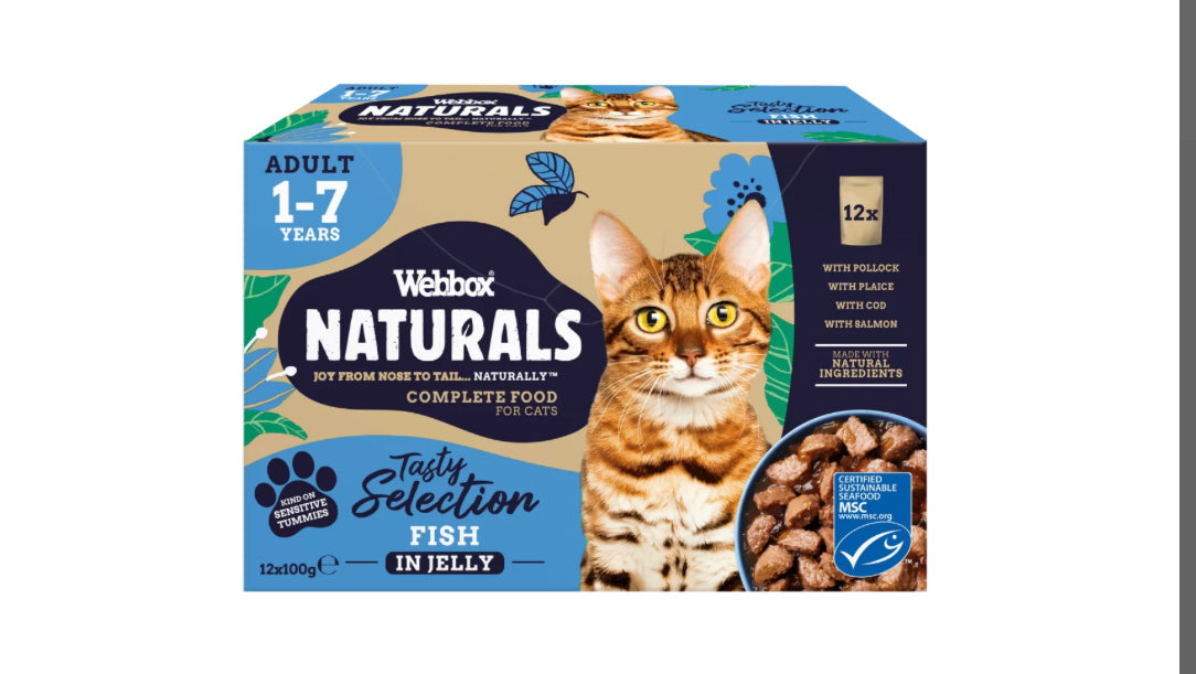 Webbox Naturals Fish in Jelly Wet Cat Food Sucipetshop