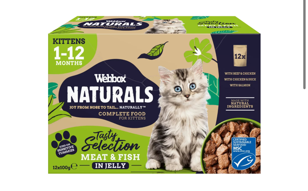 Webbox Naturals Kitten Selection Jelly Wet Cat Food Sucipetshop