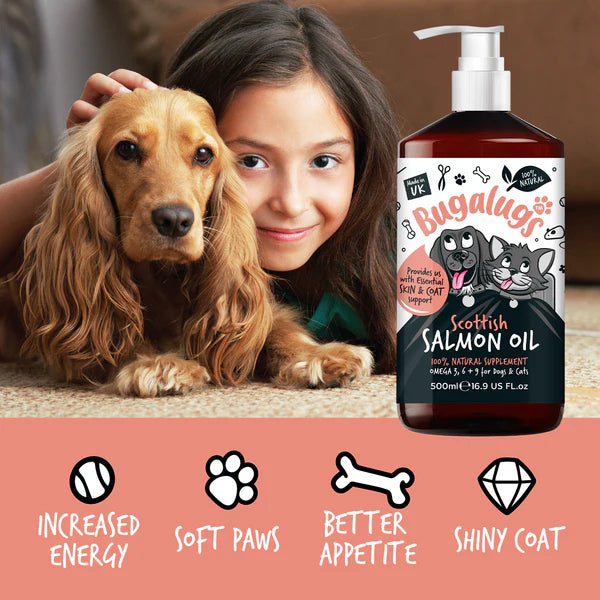 Bugalugs scottish salmon oil for dogs & cats