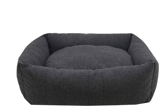 Rosewood Grey Felt Memory Foam Square Dog Bed Sucipetshop