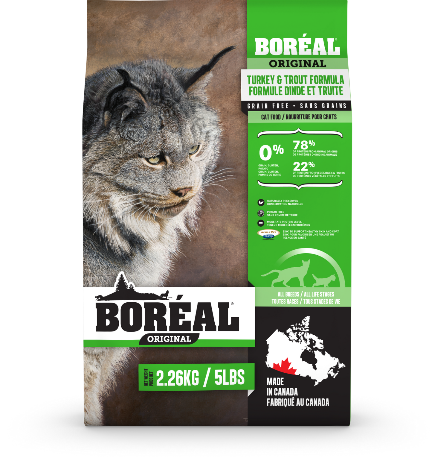 Boreal Turkey & Trout Cat Food All Life Stages Sucipetshop