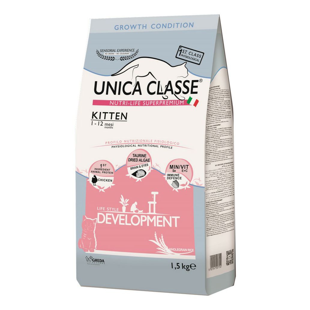 Sucipetshop- UNICA CLASSE kitten life style development dry food