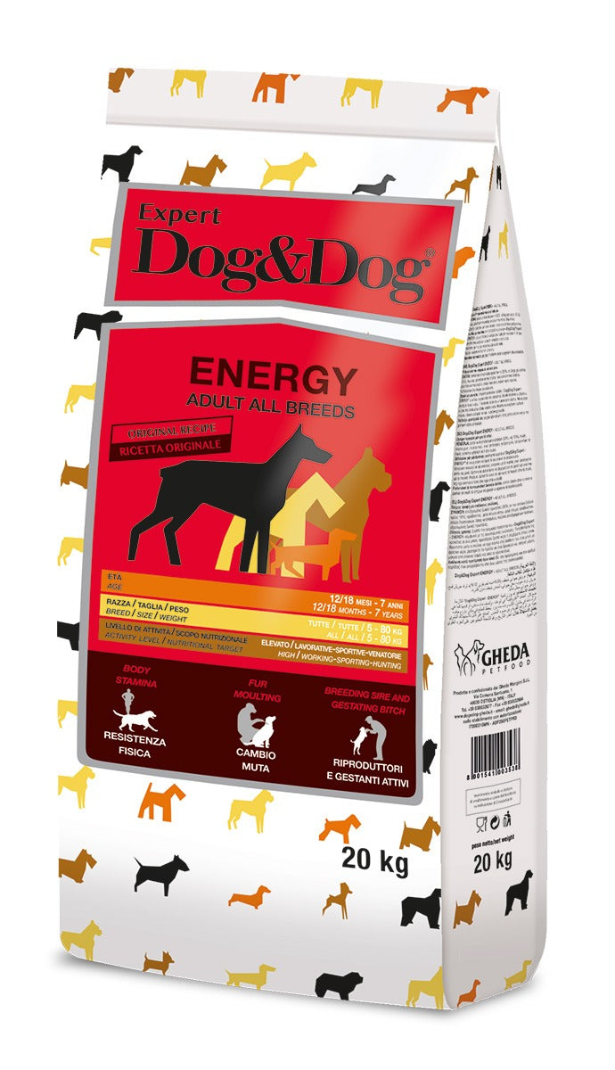 GHEDA-Dog & Dog Energy All Breed Adult Food 20kg Sucipetshop