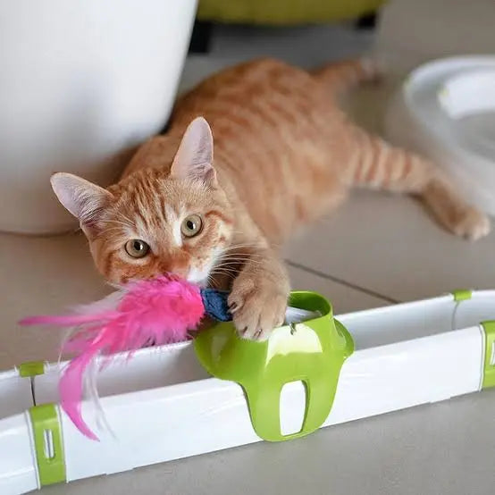 Ferplast Interactive Cat Toy TURBINE Cat Teaser Ball Toy Sucipetshop