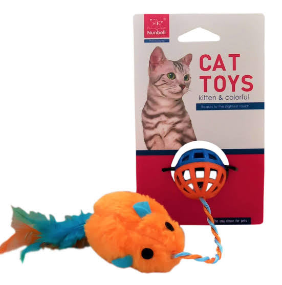 Nunbell Plastic Bell Ball Cat Toy Sucipetshop