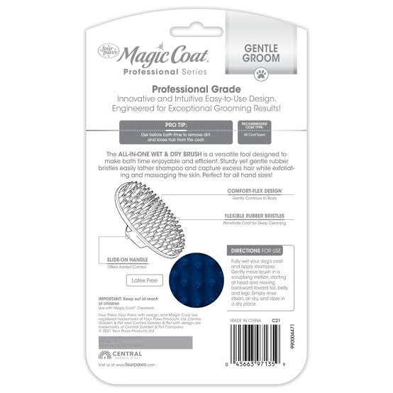 Magic Coat All-In-One Wet & Dry Brush For Dogs Sucipetshop