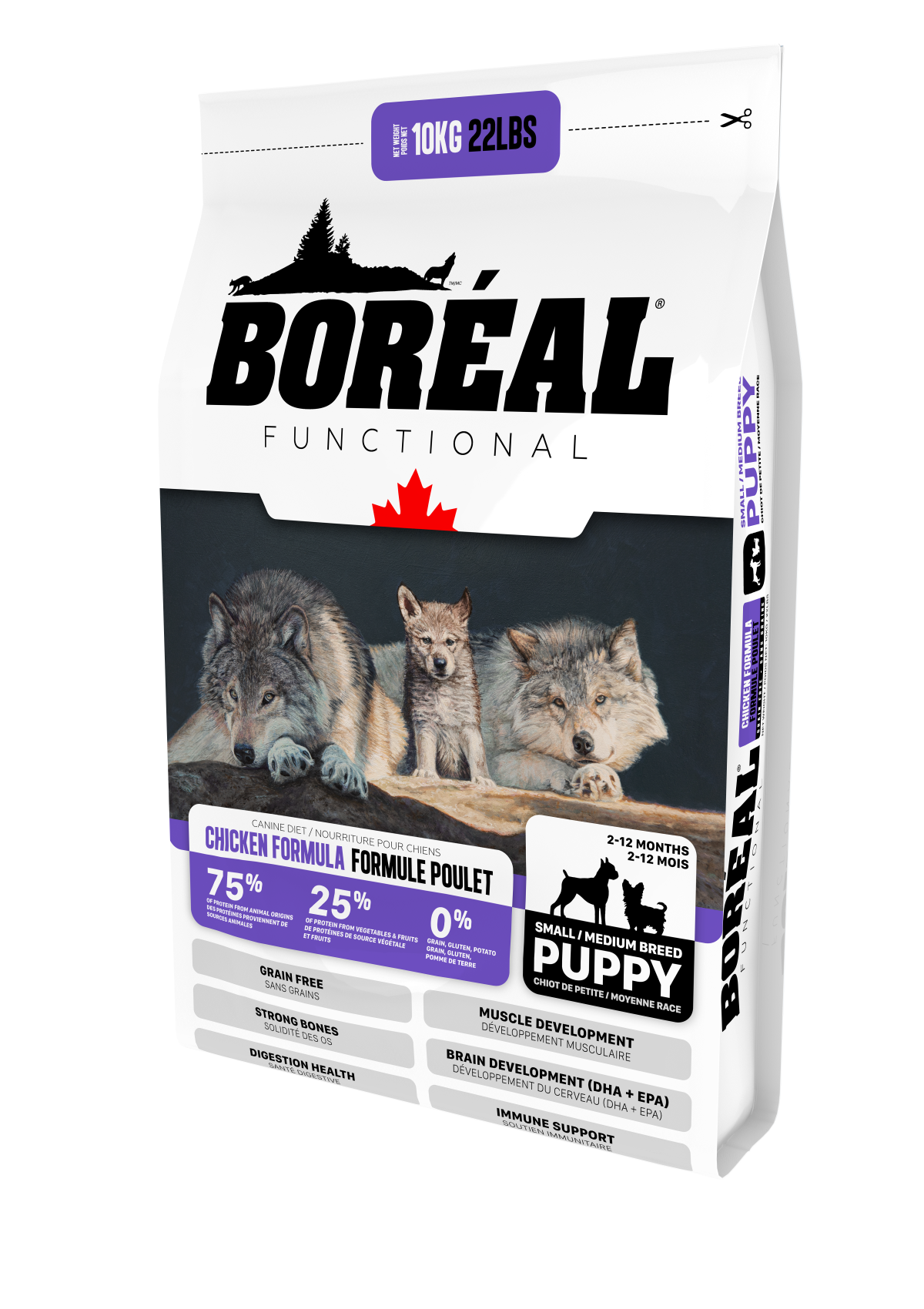 Boreal Functional, Small & Medium Puppy Dry Food Chicken Formula