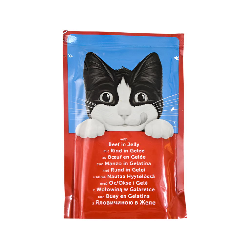 Sucipetshop FELIX Cat Wet Food Pouch With Beef In Jelly