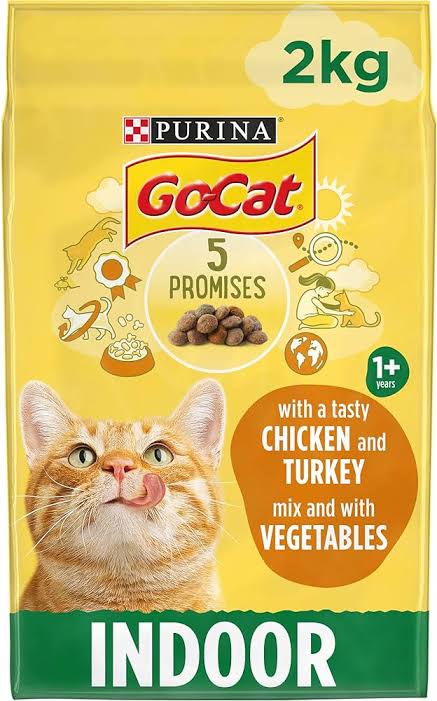 PURINA Go-Cat Indoor Chicken & Turkey and Vegetables 2kg Sucipetshop