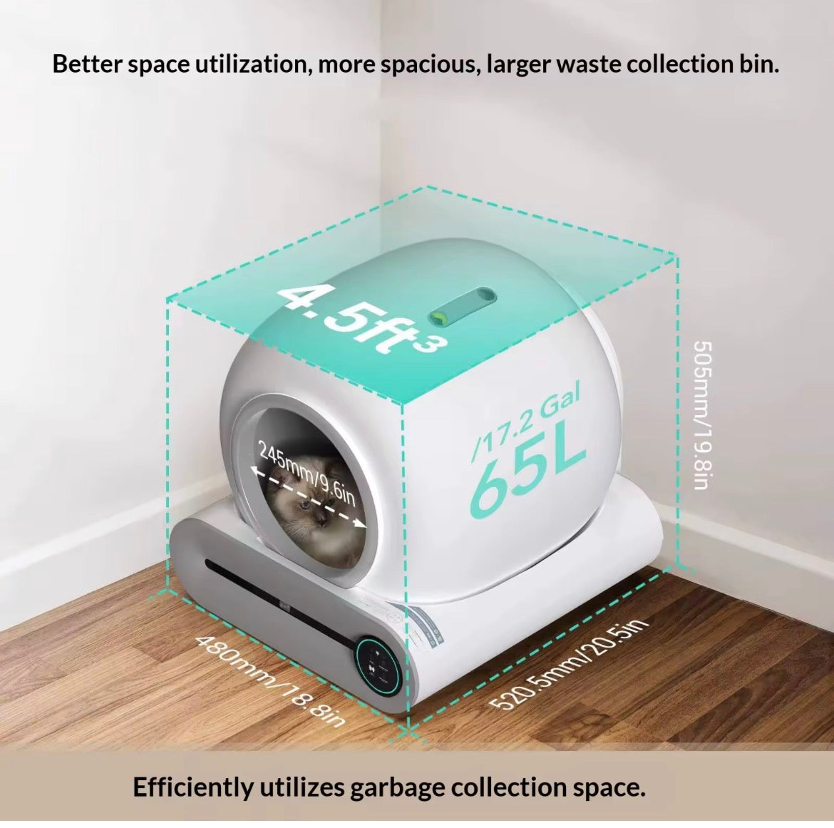 Automatic Self Cleaning Cat Litter Box
