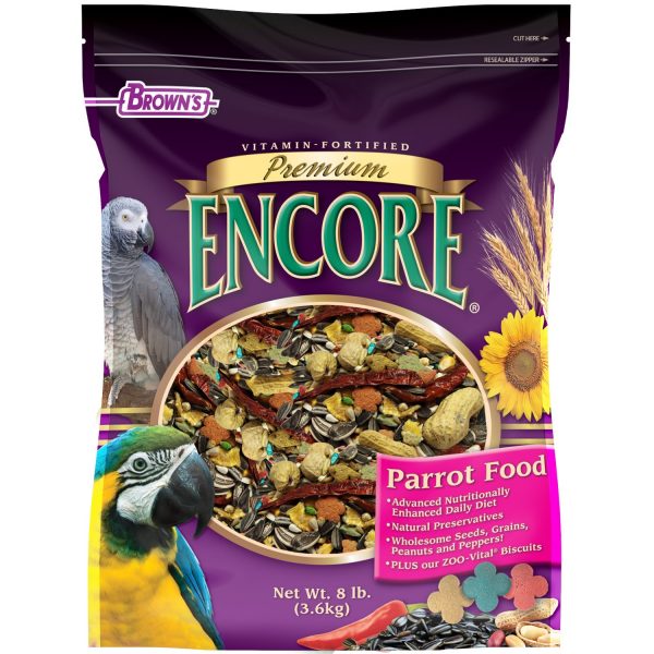 Brown's Encore Premium Parrot Food with parrot