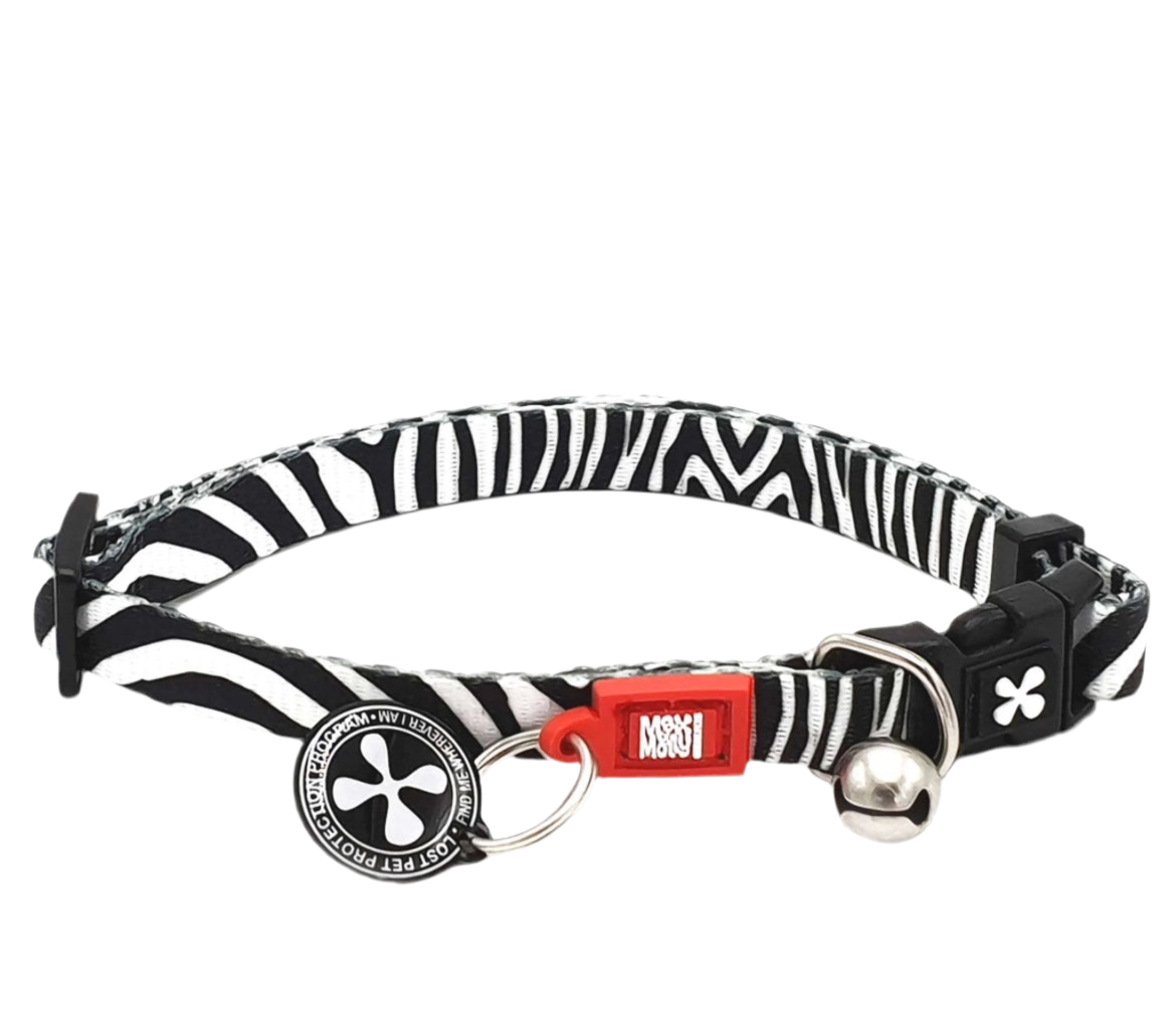 Max & Molly Smart ID Cat Collar Zebra Sucipetshop
