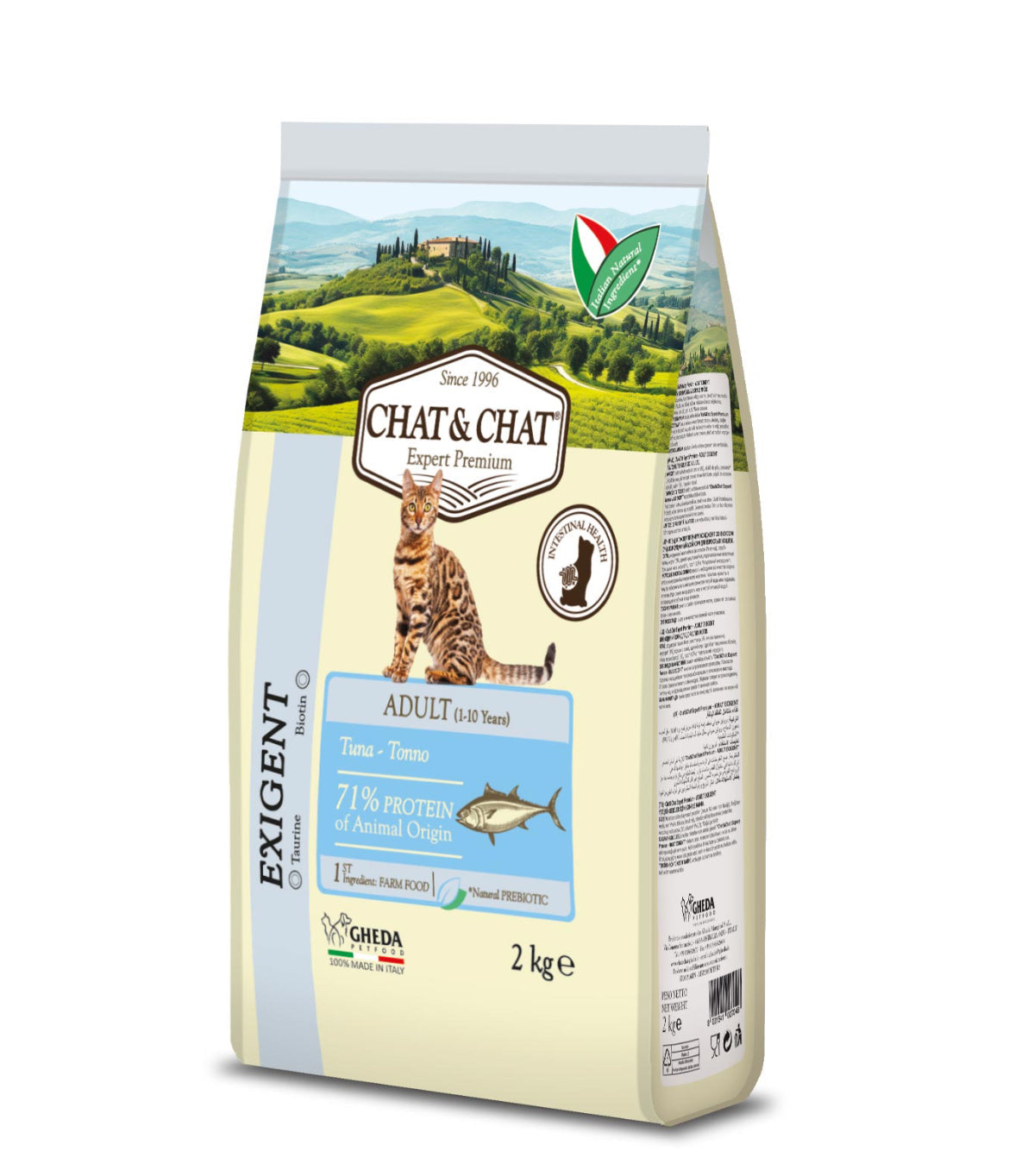 GHEDA- Chat&Chat Expert tAdult Cats Food With Tuna 2kg Sucipetshop