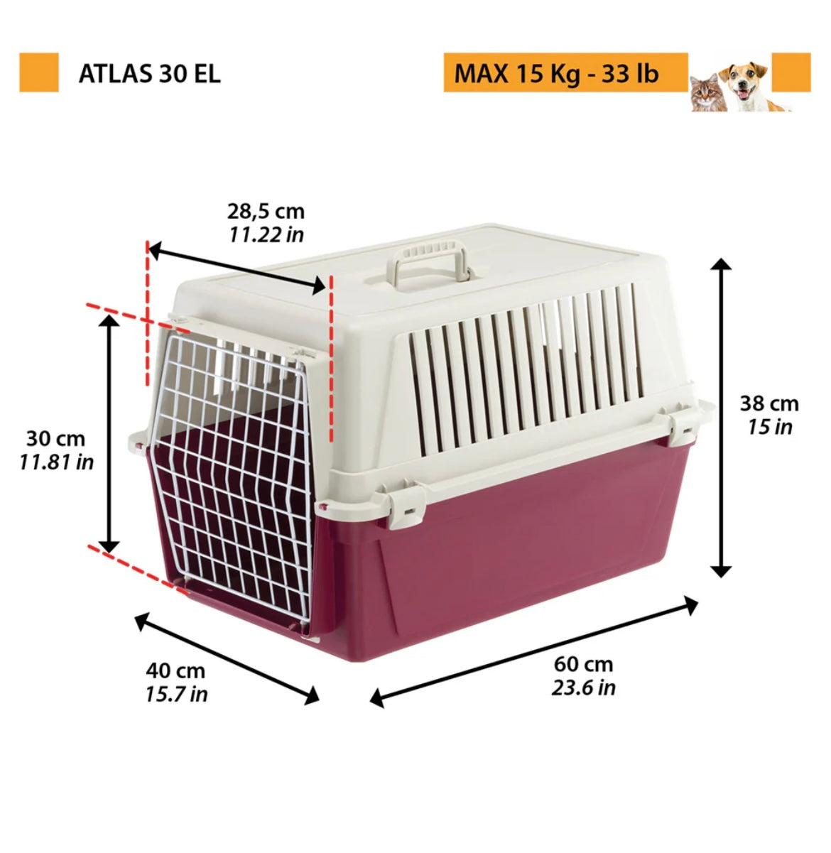 FERPLAST ATLAS EL PETS CARRIER 30EL