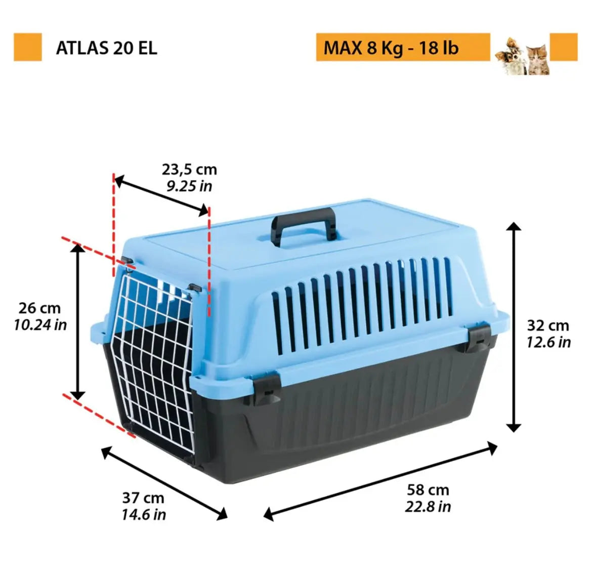 FERPLAST ATLAS EL PETS CARRIER Sucipetshop