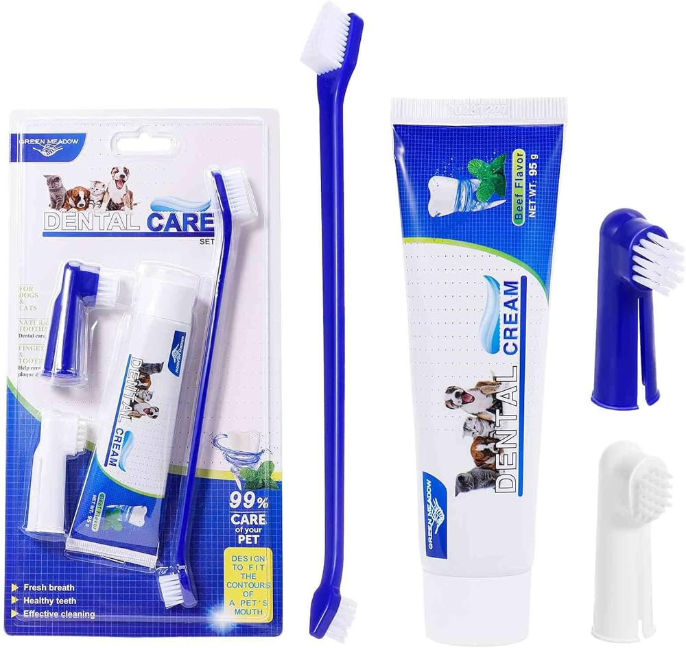 Toothbrush And Toothpaste For Cat And Dog