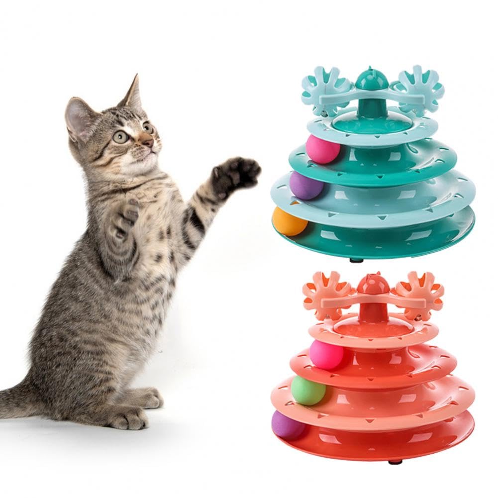 Turntable Fun Puzzle Cat Toys for Physical Exercise
