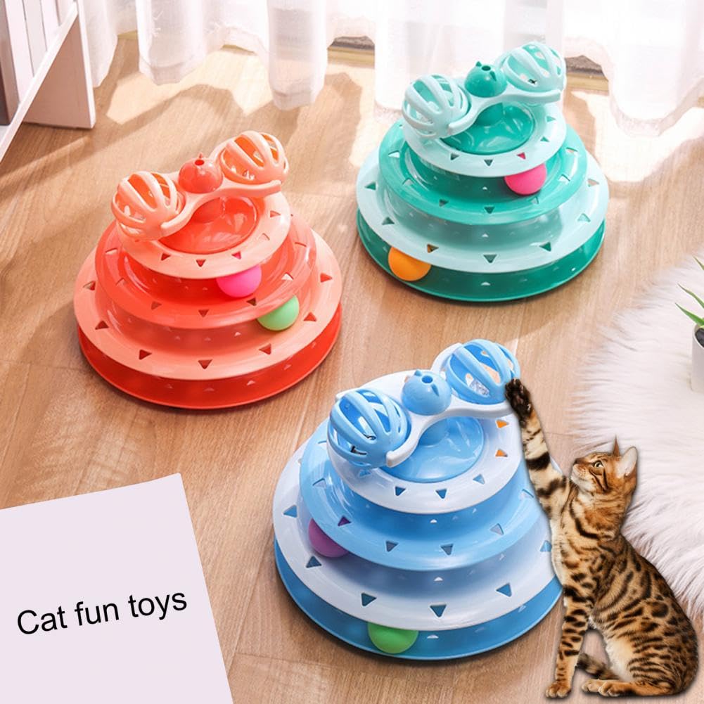 Turntable Fun Puzzle Cat Toys for Physical Exercise