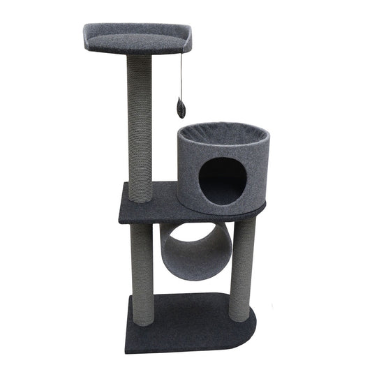 Rosewood Cat Scratcher Double Tower