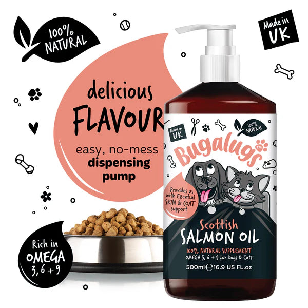 Bugalugs scottish salmon oil for dogs & cats