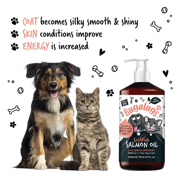Bugalugs scottish salmon oil for dogs & cats