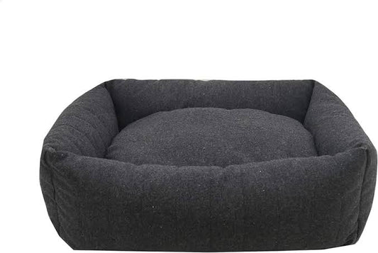 Rosewood Grey Felt Memory Foam  Square Dog Bed