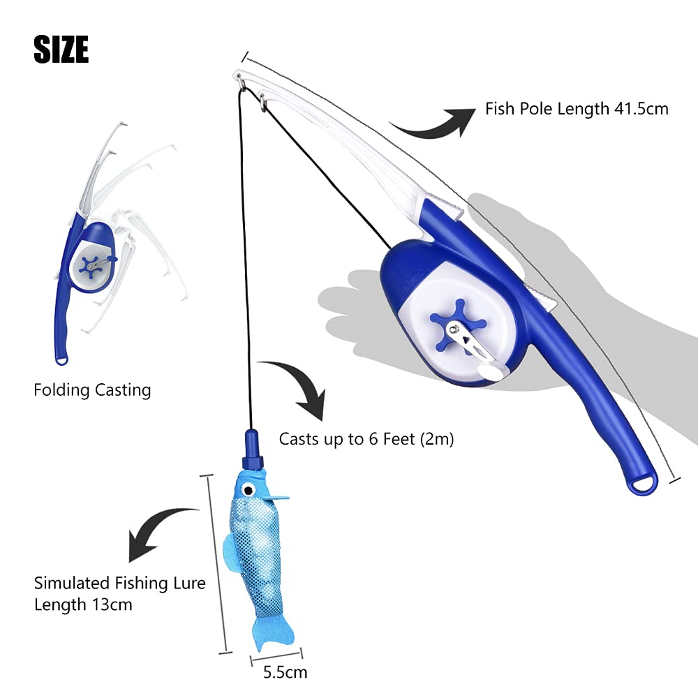 Retractable Fishing Pole Toy For Cats Sucipetshop