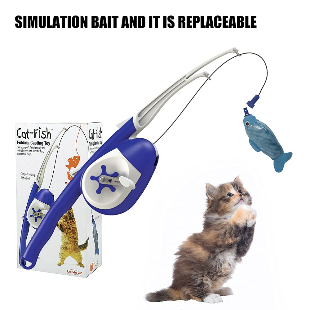 Retractable Fishing Pole Toy For Cats Sucipetshop