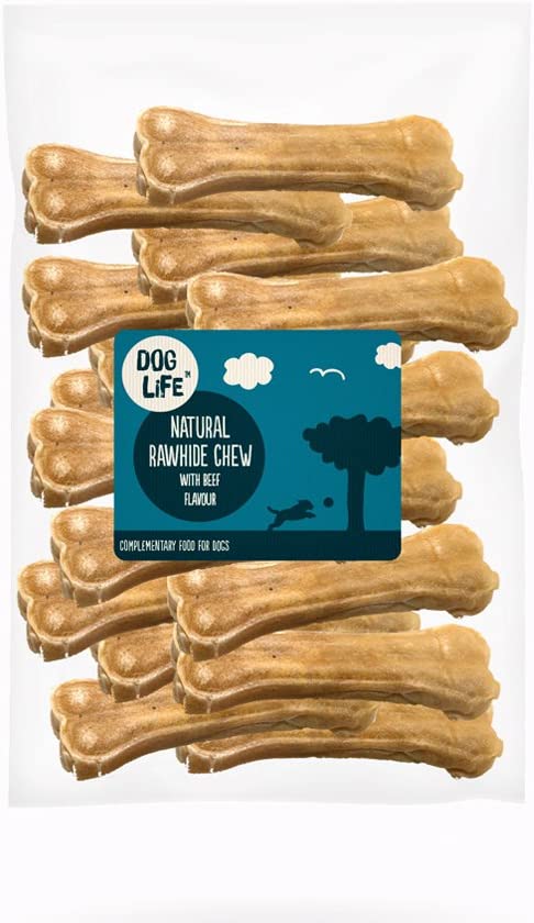 Dog Life Natural Rawhide Dog Treats Bones