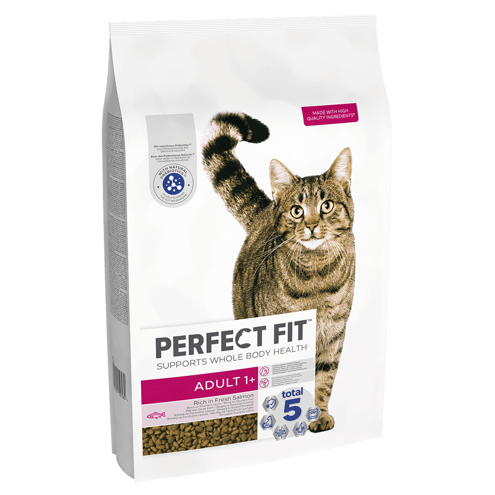 PERFECT FIT Adult Dry Cat Food Salmon 750g